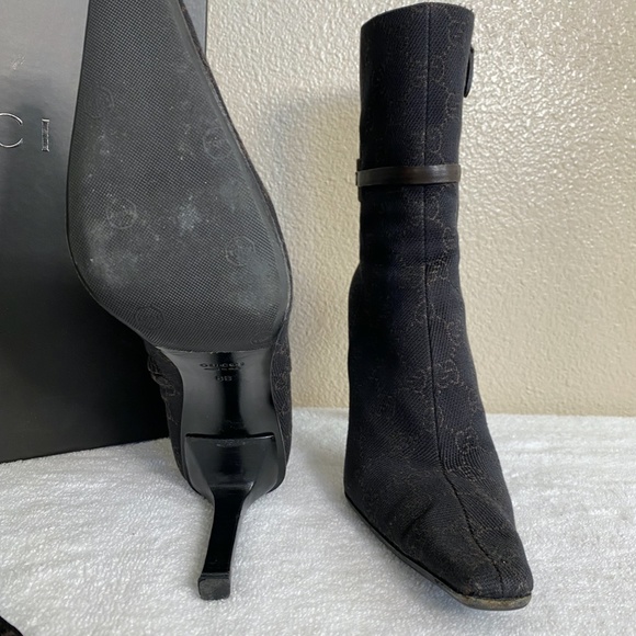 Gucci Signature Fabric Heels 103358 F5D10 - Picture 2 of 4